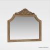 Picture of Morrisville Hand Carved Arched Natural Wood Mirror Frame