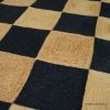 Picture of Guelph Natural Jute & Dyed Black Checkered Rug