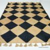 Picture of Guelph Natural Jute & Dyed Black Checkered Rug