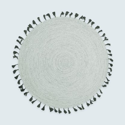 Picture of Truro Neutral Hand Braided Round Rug for Living Room