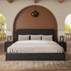 Picture of Lebec Black Alaskan King Bed Frame with Headboard