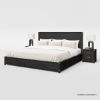 Picture of Lebec Alaskan King 4 Piece Black Bedroom Set