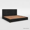 Picture of Lebec Black Alaskan King Bed Frame with Headboard