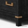 Picture of Lebec Rustic Extra Large Black 9 Drawer Dresser