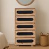 Picture of Streamside Solid Wood Tallboy 5 Drawer Chest Dresser