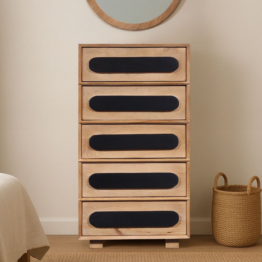 Picture of Streamside Solid Wood Tallboy 5 Drawer Chest Dresser