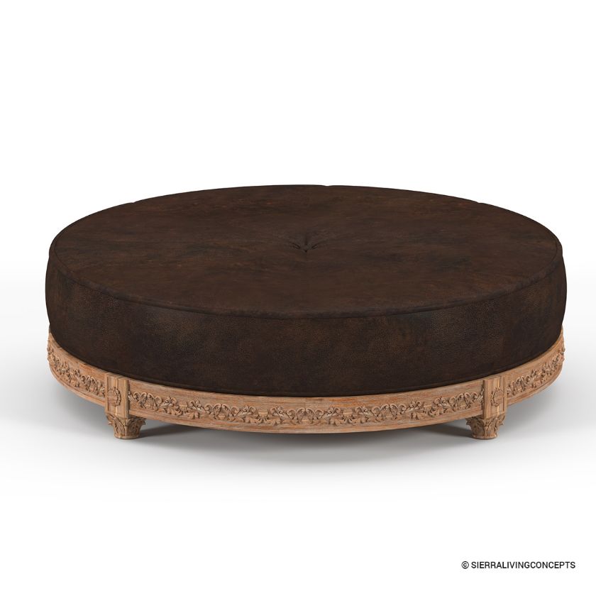 Picture of Carling Extra Large Leather Ottoman Coffee Table
