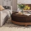 Picture of Carling Extra Large Leather Ottoman Coffee Table
