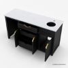 Picture of Calgary Black Wet Bar Cabinet with Sink and Fridge Space