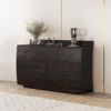 Picture of Sligo Modern Sleigh Solid Wood 6 Drawer Dresser