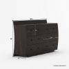 Picture of Sligo Modern Sleigh Solid Wood 6 Drawer Dresser