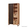Picture of Silverstream Tall Sliding Door Home Office Storage with Drawers