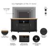 Picture of Marshalltown Two-tone Black Tall TV Media Console Cabinet (63")
