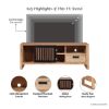 Picture of Silverstream Low Profile Media Console with Slatted Sliding Door (55")