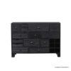 Picture of Edmonton Hand Carved Black Chest of Drawers Dresser