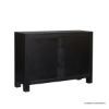 Picture of Edmonton Hand Carved Black Chest of Drawers Dresser