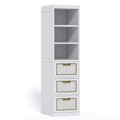 Picture of Midtown Closet Tower with 3 Shelves & Drawers
