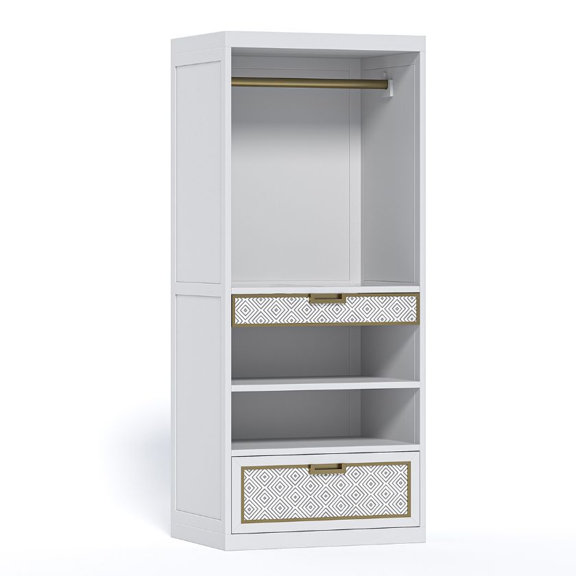 Picture of Midtown Hanging Rack Closet with Accessory Drawer