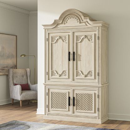 Picture of Pittsburg Large Solid Wood French Provincial Armoire Wardrobe