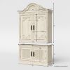 Picture of Pittsburg Large Solid Wood French Provincial Armoire Wardrobe