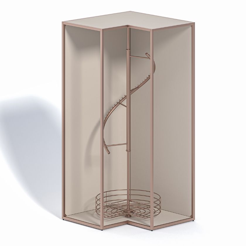 Picture of Yucaipa Swivel Organizer L-Shaped Closet Unit