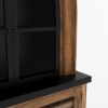 Picture of Marfa Two Tone Arched Bar Cabinet with Glass Doors