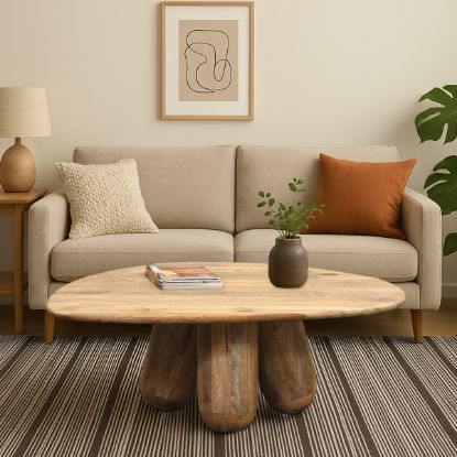 Picture of Gokayama Modern Organic Irregular Shaped Coffee Table