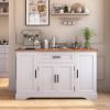 Picture of Kitchener Two Tone White Kitchen Buffet Island Cabinet