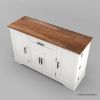 Picture of Kitchener Two Tone White Kitchen Buffet Island Cabinet