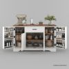 Picture of Kitchener Two Tone White Kitchen Buffet Island Cabinet