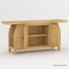 Picture of Gerrard Hand Carved Solid Wood Console Table with Storage