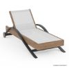 Picture of Terrace Black Modern Outdoor Chaise Lounge for Poolside