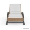 Picture of Terrace Black Modern Outdoor Chaise Lounge for Poolside