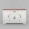Picture of Kitchener Two Tone White Kitchen Buffet Island Cabinet