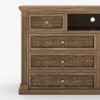 Picture of Cambie Carved Solid Wood Tall Dresser TV Stand (65")