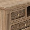 Picture of Cambie Carved Solid Wood Tall Dresser TV Stand (65")