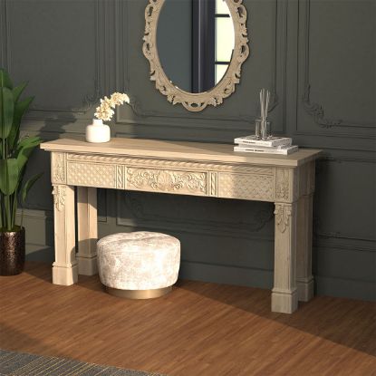 Picture of Kingsley Hand Carved Solid Wood Console Table