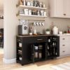 Picture of Renie Modern Black Kitchen Buffet Island Cabinet