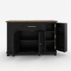 Picture of Renie Modern Black Kitchen Buffet Island Cabinet