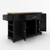 Picture of Renie Modern Black Kitchen Buffet Island Cabinet