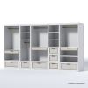 Picture of Midtown Closet Tower with 3 Shelves & Drawers