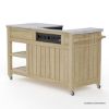 Picture of Bill Outdoor BBQ Kitchen Cart with Storage & BBQ Grill Space