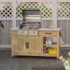 Picture of Bill Outdoor BBQ Kitchen Cart with Storage & BBQ Grill Space
