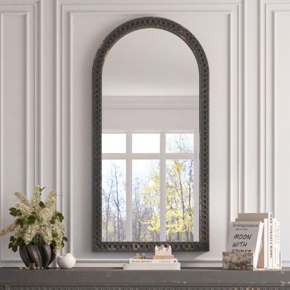 Picture of Wellington Wooden Hand Carved Arched Mirror Frame