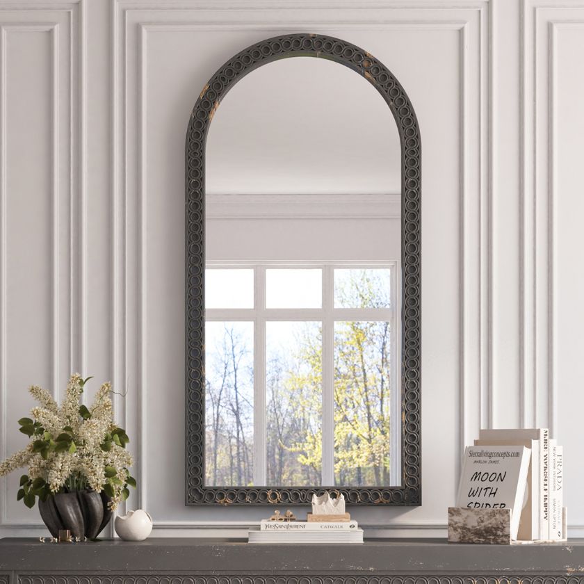 Picture of Wellington Wooden Hand Carved Arched Mirror Frame