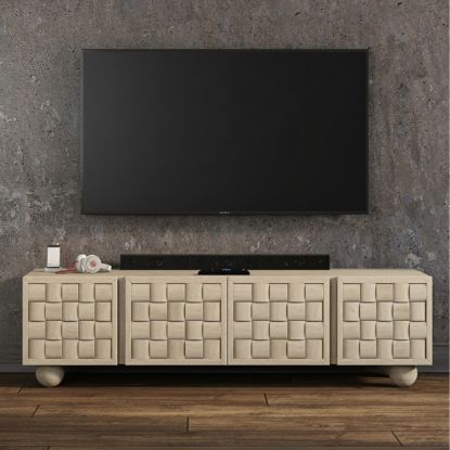 Gerrard Solid Wood 65-inch Modern Minimalist TV Stand