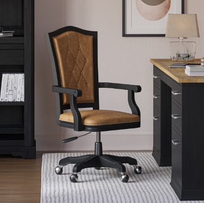 Picture of Westport Executive Leather Office Chair with Wheels