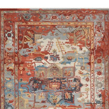Picture of Longueuil Earthy Tone Vintage Heriz Style Area Rug