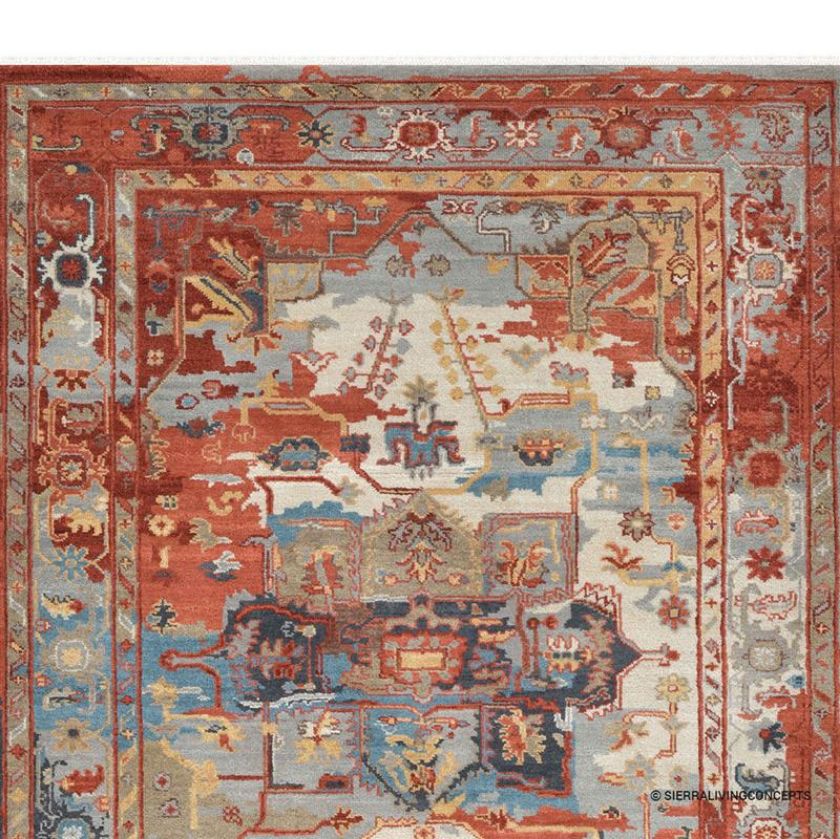 Picture of Longueuil Earthy Tone Vintage Heriz Style Area Rug