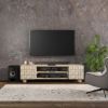Picture of Gerrard Modern Minimalist Solid Wood Media Console Cabinet (65")